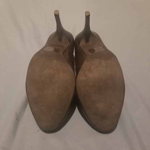 Greenwich village women's brown leather stiletto heel ankle booties - Picture 7 of 12